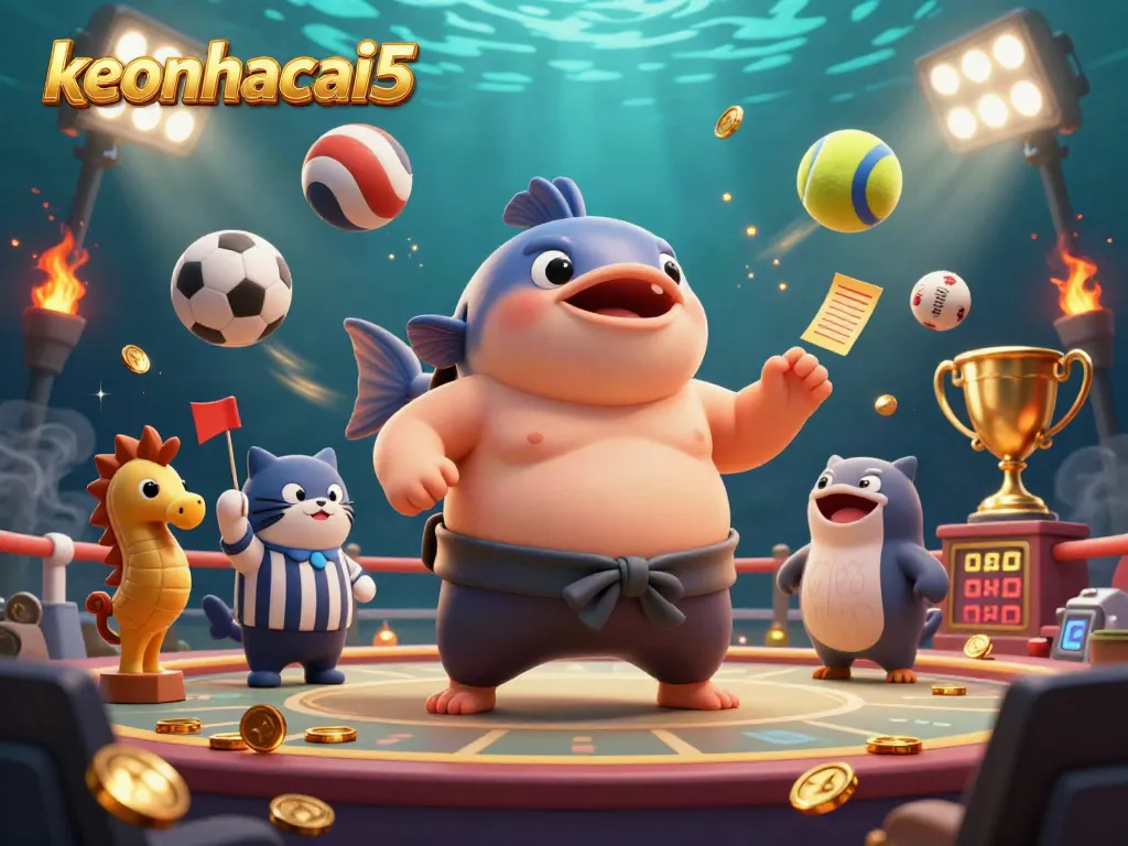 Bet on exciting matches with keonhacai5 in this vibrant underwater sports betting scene