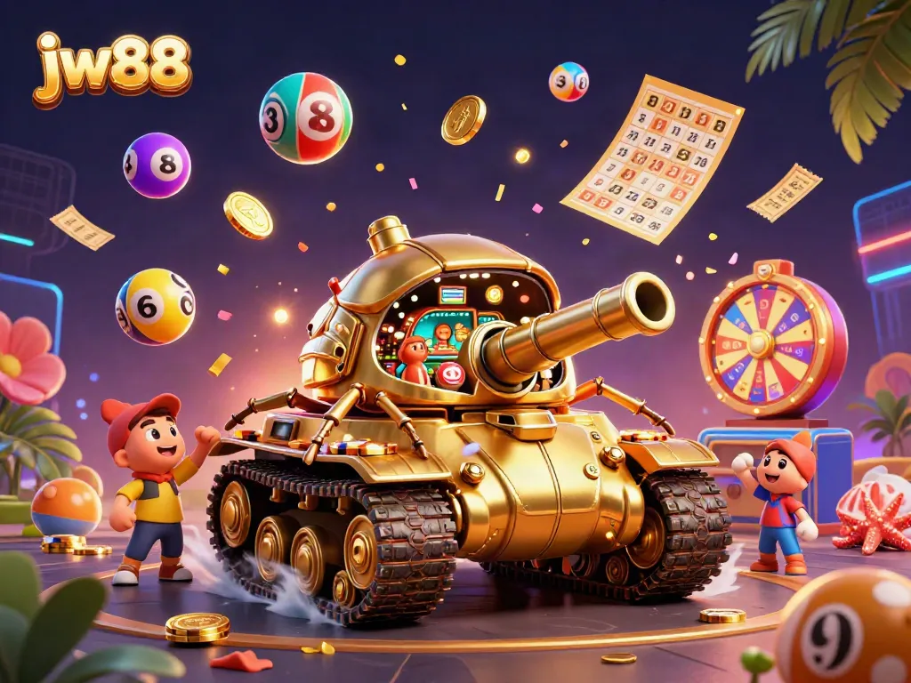 Experience the excitement of jw88 with a dynamic casino illustration featuring engaging elements and vibrant colors.