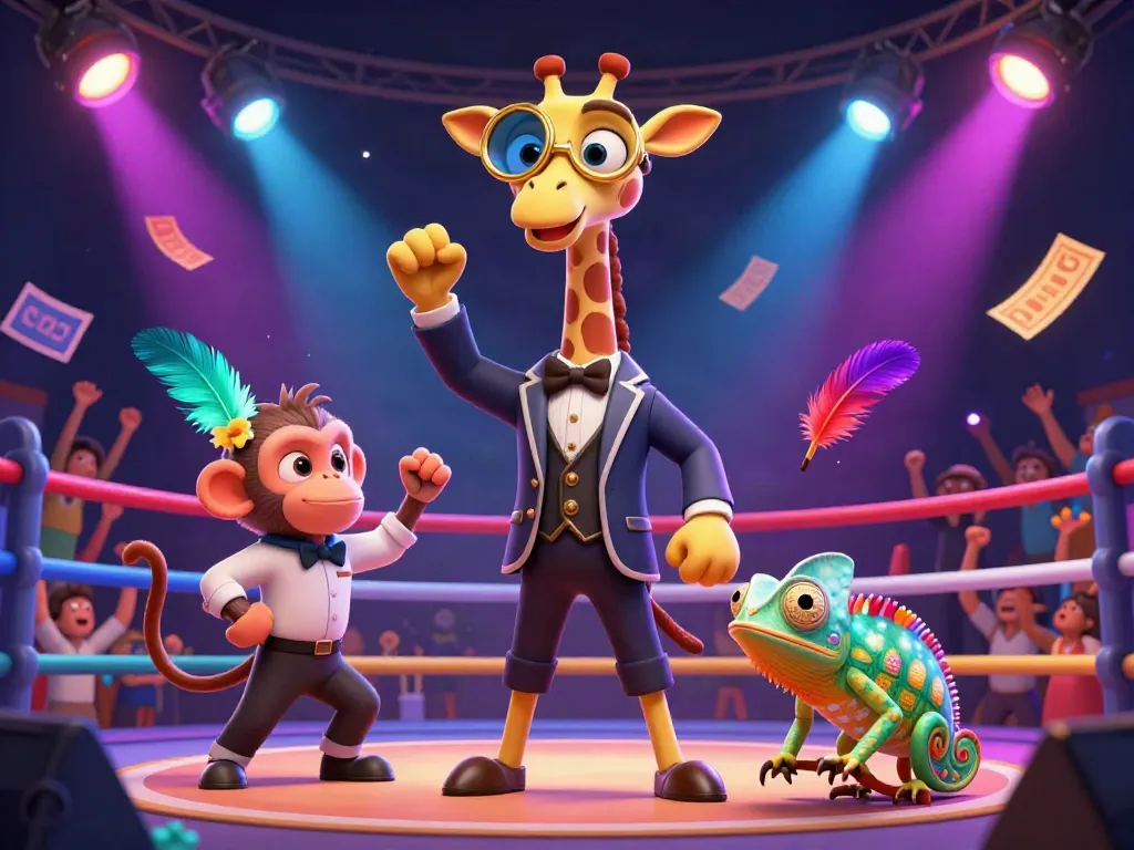 Experience the excitement of đá gà v9bet with vibrant colors and dynamic characters in a thrilling arena.