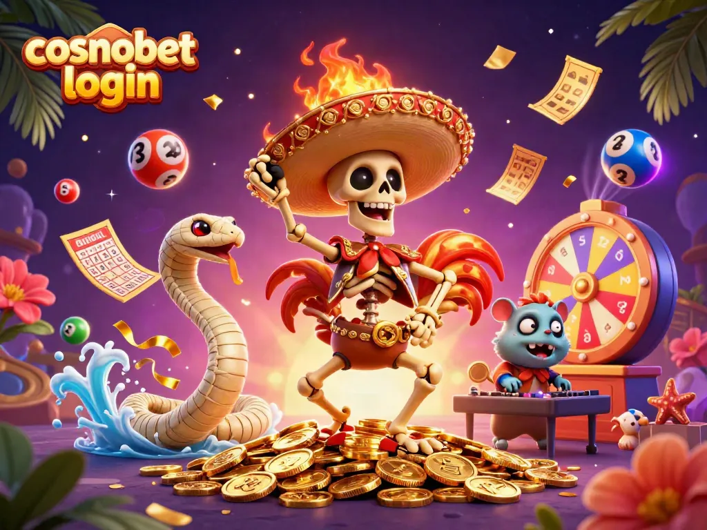 Kickstart your gaming adventure with cosmobet login featuring vibrant casino characters and lively game elements.