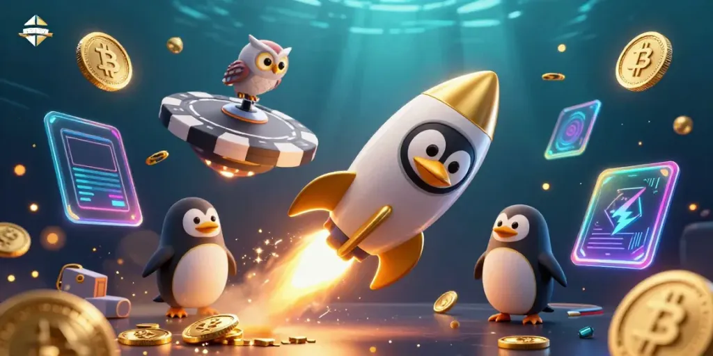Engage with Sunwin in a vibrant cosmic casino world full of animated elements and sparkling coins.