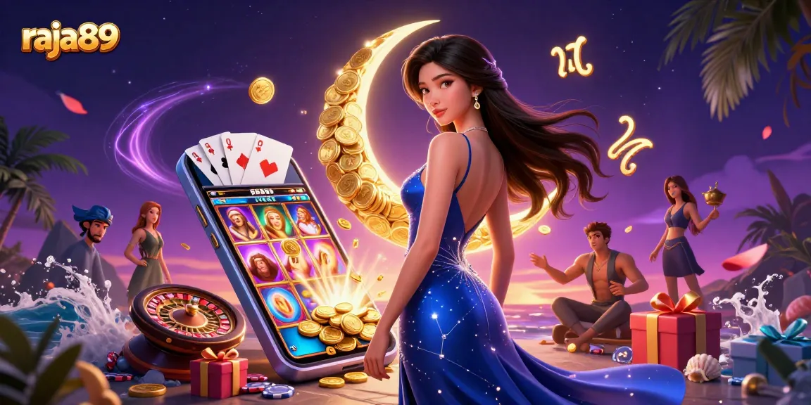 Experience exciting gameplay with raja89's vibrant symbols and engaging game features.