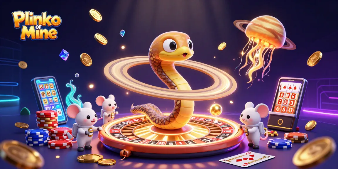 Experience Plinko of Mine with dynamic visuals of betting mice and cosmic dealer