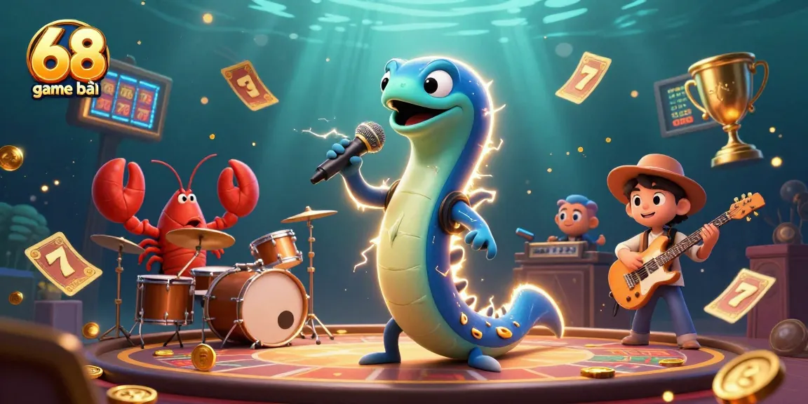 Experience the vibrant 68 game bài underwater casino with characters and slots.