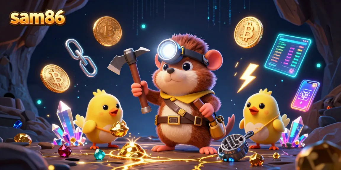 Experience thrilling gameplay with sam86 as a cartoon mole discovers treasure in a dazzling crypto casino.