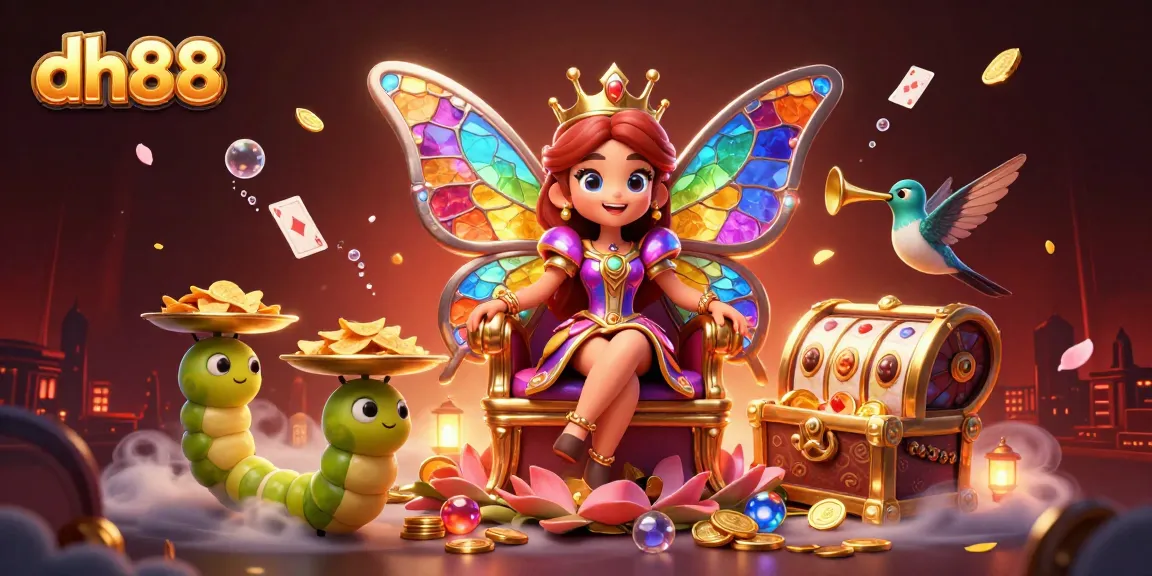 Experience the excitement of dh88 with vibrant 3D casino art, showcasing dynamic gaming elements.
