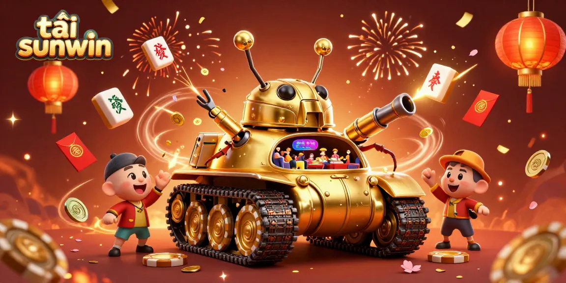 Experience the excitement of tải sunwin with a spectacular golden beetle tank with a casino inside.