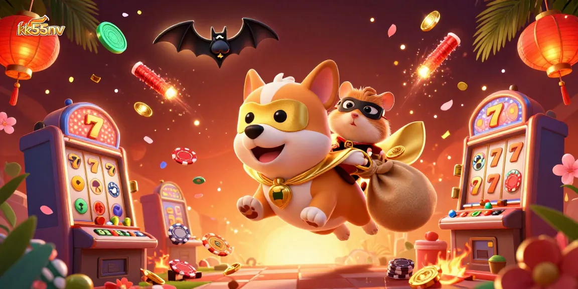 Experience thrilling slots at kk55nv with dynamic casino elements and colorful characters in 3D.
