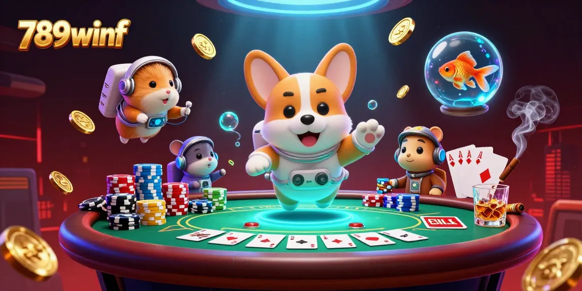 Experience thrilling gaming at 789winf with a dynamic space casino scene.