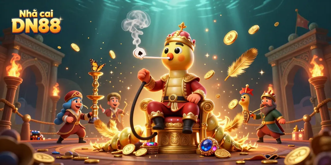 Experience thrilling gameplay at Nhà cái DN88 with vibrant visuals, poker symbols, and dynamic elements.