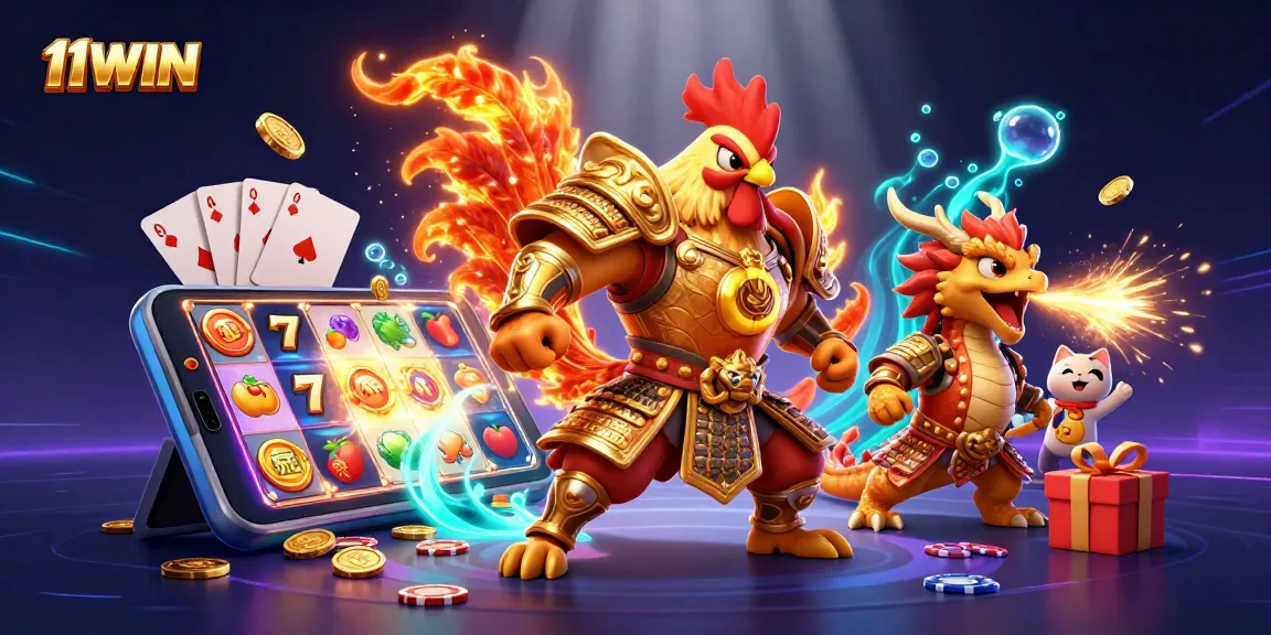 Experience thrilling wins with 11WIN's vibrant casino adventure featuring dynamic characters and immersive gameplay.
