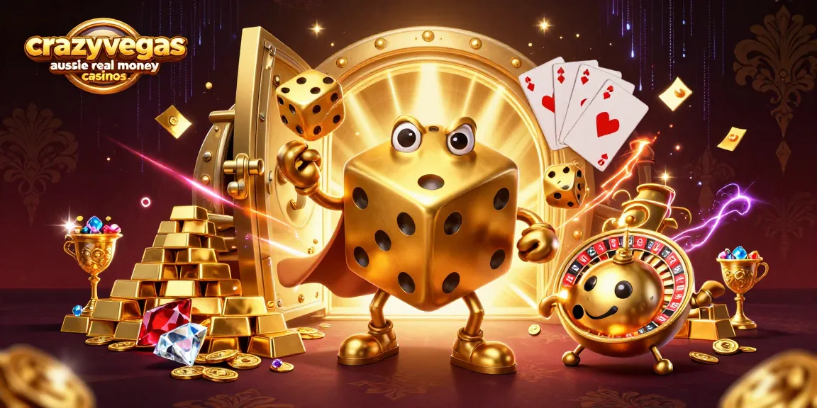 Experience excitement at crazyvegas aussie real money casinos with golden dice golem and treasures