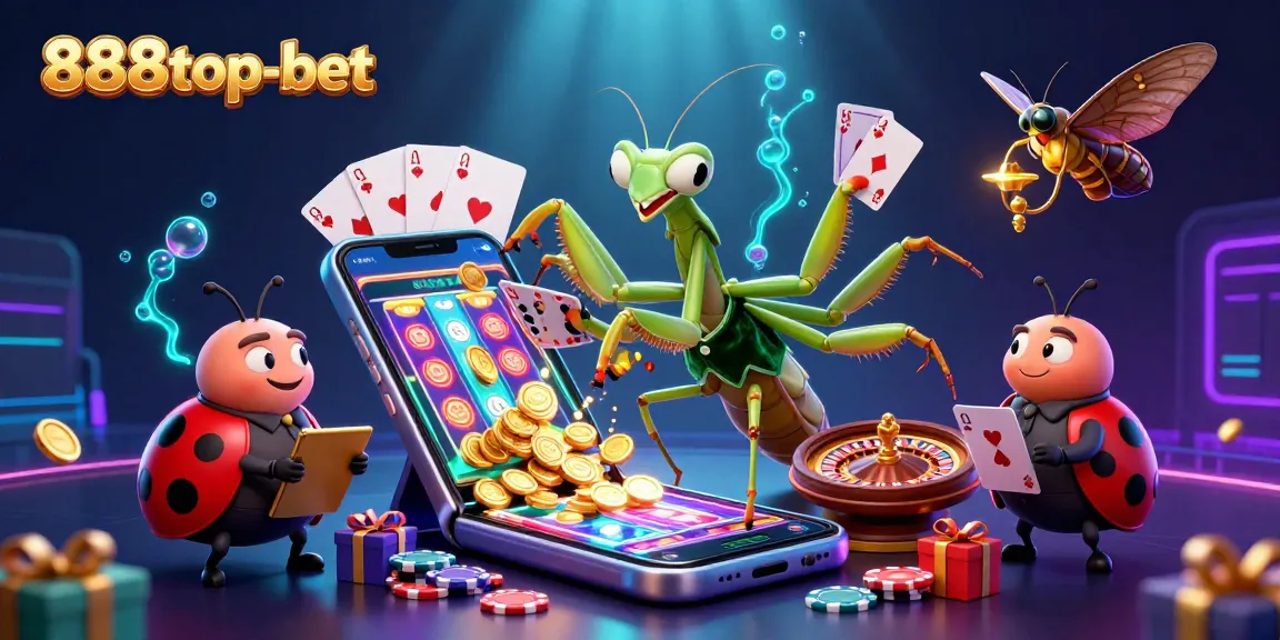 Win big with the 888top-bet casino, featuring an engaging 3D scene of characters in action with casino elements.
