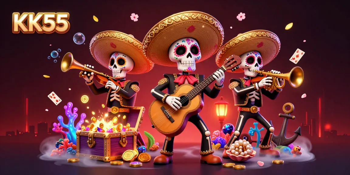 Experience thrilling gaming at KK55 with a vibrant mariachi band celebrating fun and fortune
